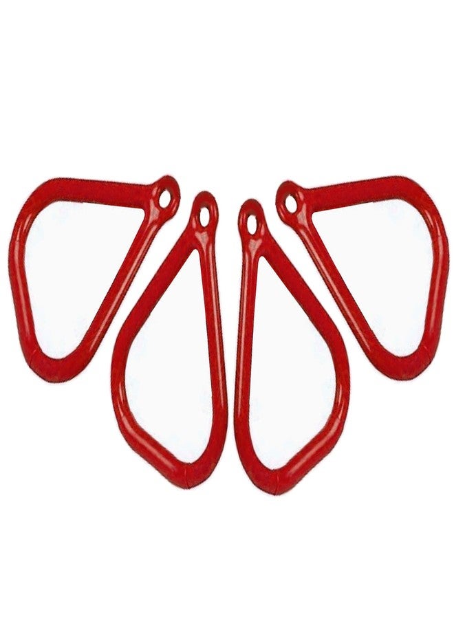 SSD RC SSD Trapeze bar for Kids Ring Set for Kids/Adults Sports Outdoor & Indoor Gym Swing (RED, Triangle, Set of 2) - Image 1
